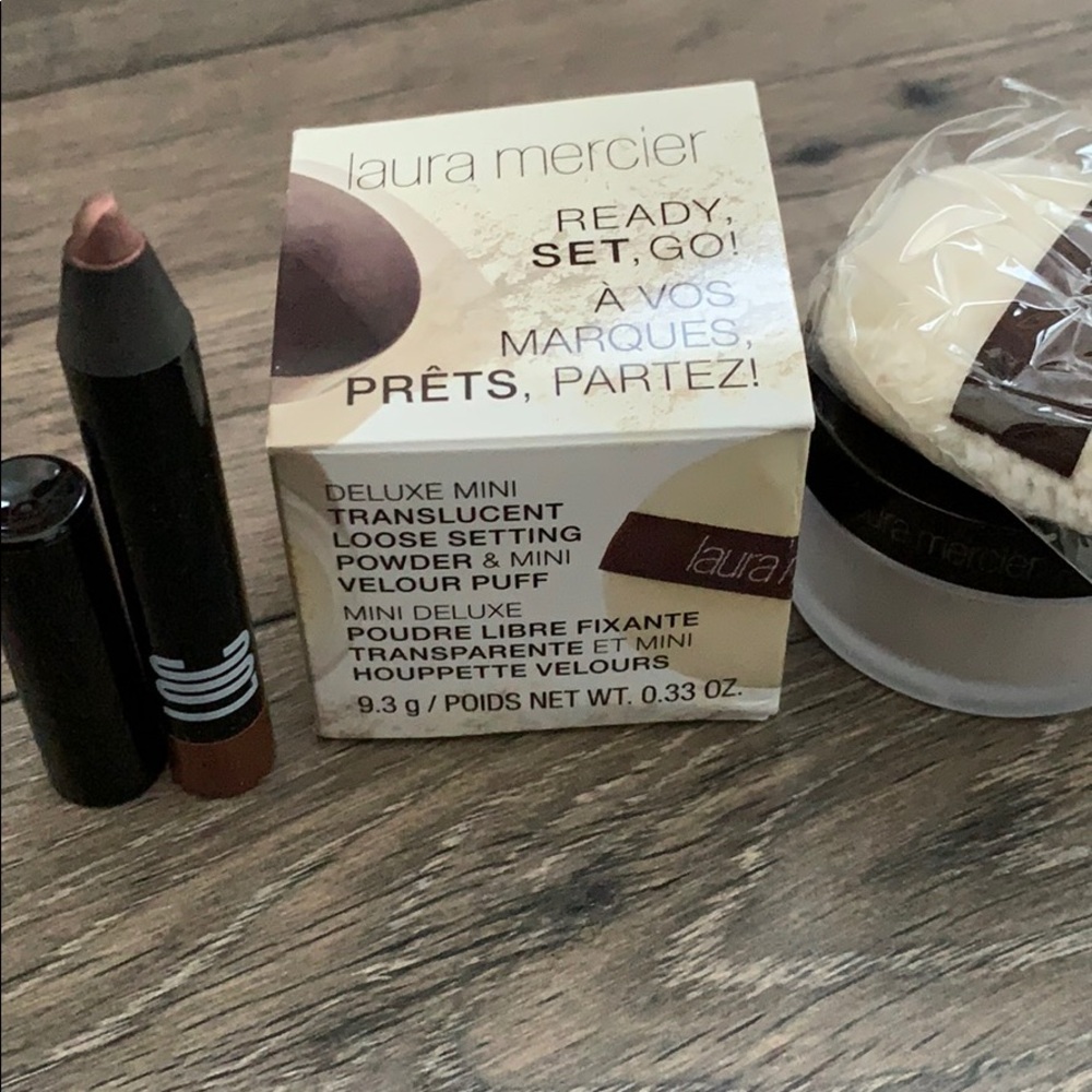 Laura Mercier trans. powder and Loc shadow stick